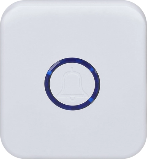 Solight trådløs dørklokke til stikkontakt med batterifri trykknap (learning code), hvid – 1 stk.