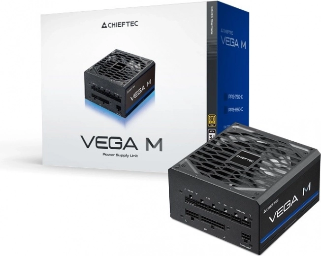 Chieftec Vega M 1000W 80 Plus Gold fuldt modulær strømforsyning