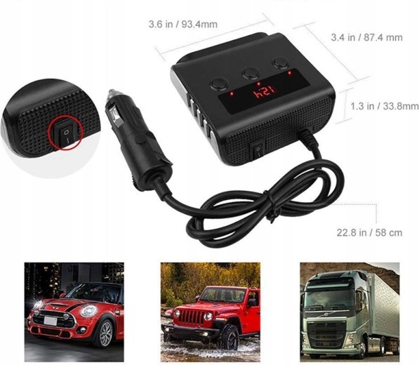 Voltmeter og fleksibel montering