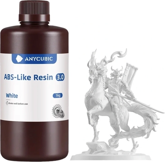 Anycubic ABS-lignende resin 3.0 hvid 1 kg