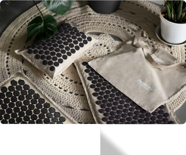 Aftagelige betræk i naturmaterialer