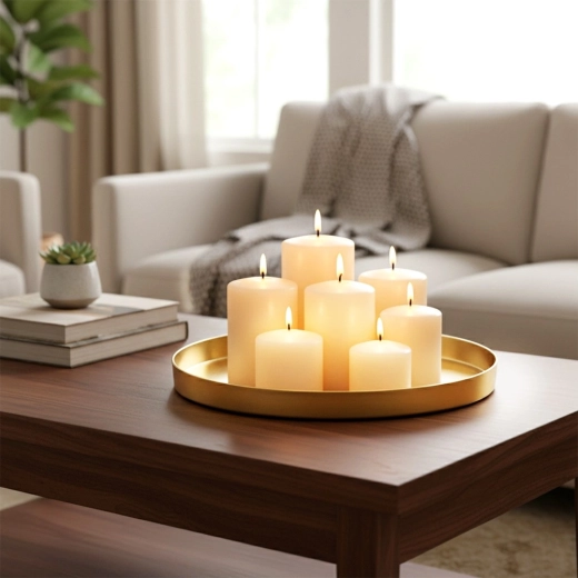 Ideel til arrangering af stearinlys