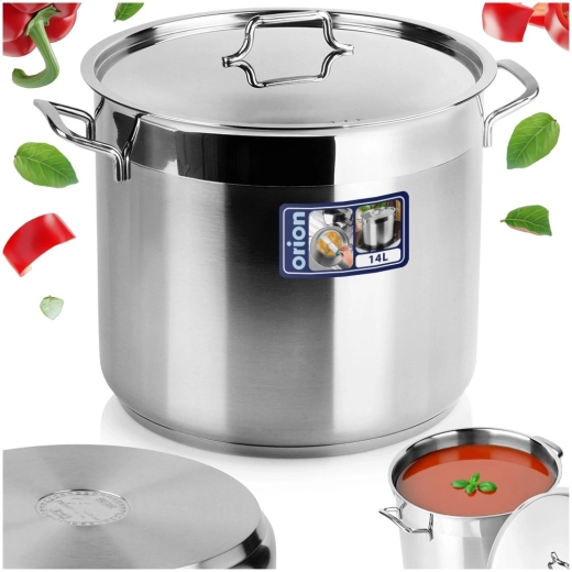 Stor kapacitet 14 l med praktisk låg