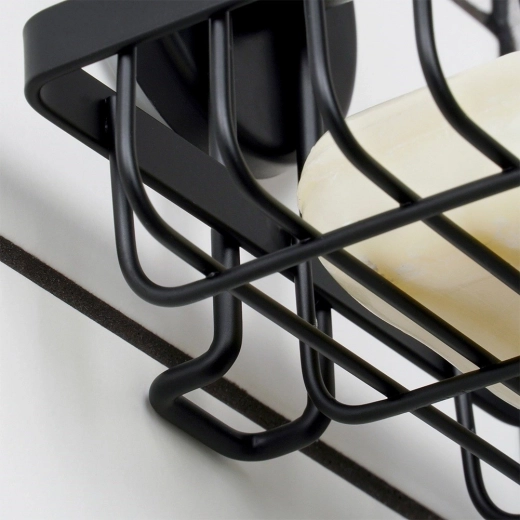 Holdbar metalkonstruktion i mat sort