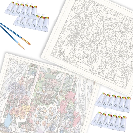 Opspændt lærred på træramme