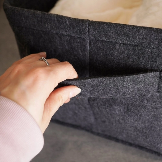 Behagelig at bære takket være håndtagene