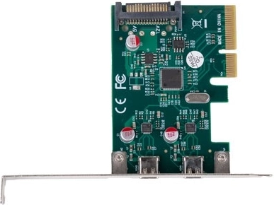 Nem installation i PCI Express x1 + low profile med i pakken