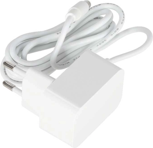 Stabil bordmodel og strømforsyning med 12 V-adapter