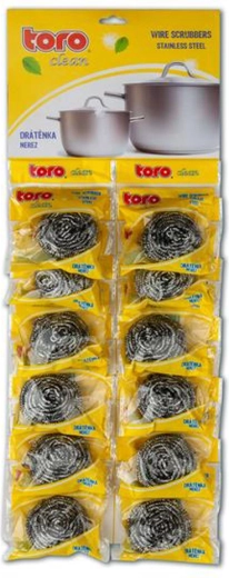 Rustfri stålskuresvamp TORO