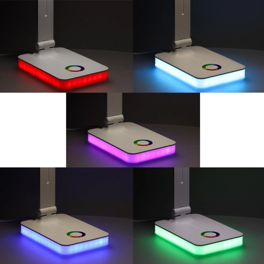 RGB-baggrundsbelysning i basen for stemning