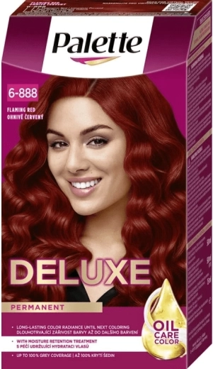 Palette Deluxe permanent hårfarve flammende rød 50 ml