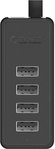 Orico USB-hub med 4 USB 2.0-porte (sort)