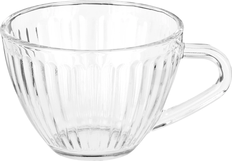 Riflet klart glas til elegant servering