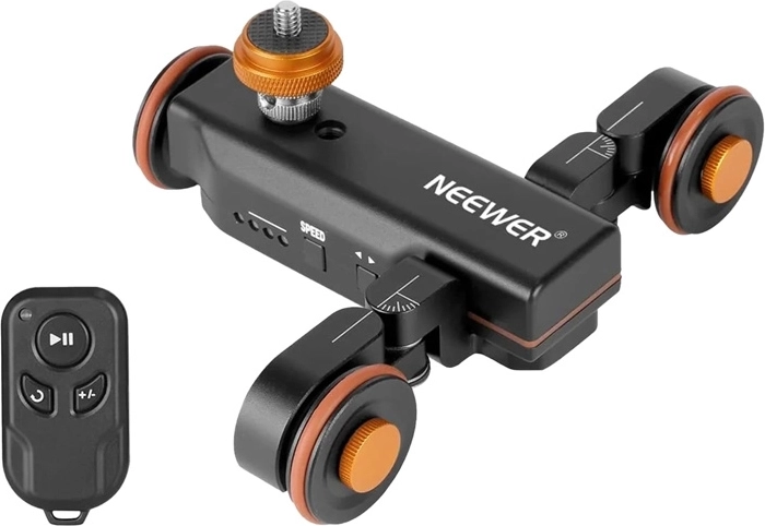 NEEWER DL100 motoriseret trehjulet kameravogn med fjernbetjening