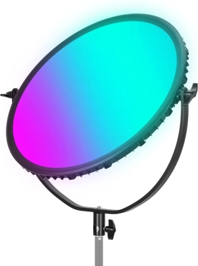 Neewer GR18C rund RGB LED-panel med sidebelysning
