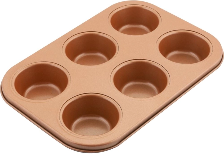 Lamart-muffinform til 6 muffins, kobberfarvet