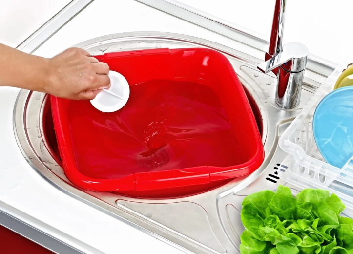 Integreret afløb med prop for nem tømning