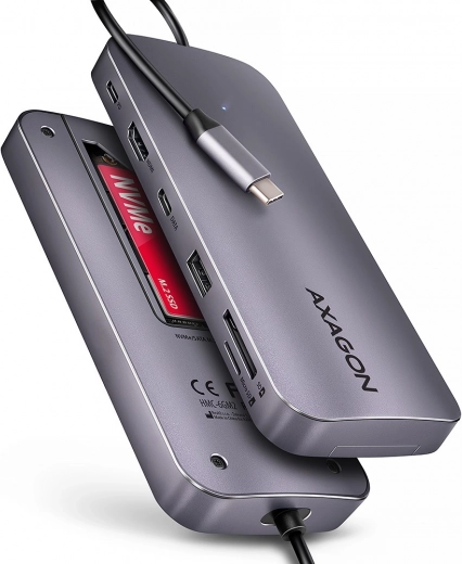 Multipor USB-hub 6i1 AXAGON HMC-6GM2