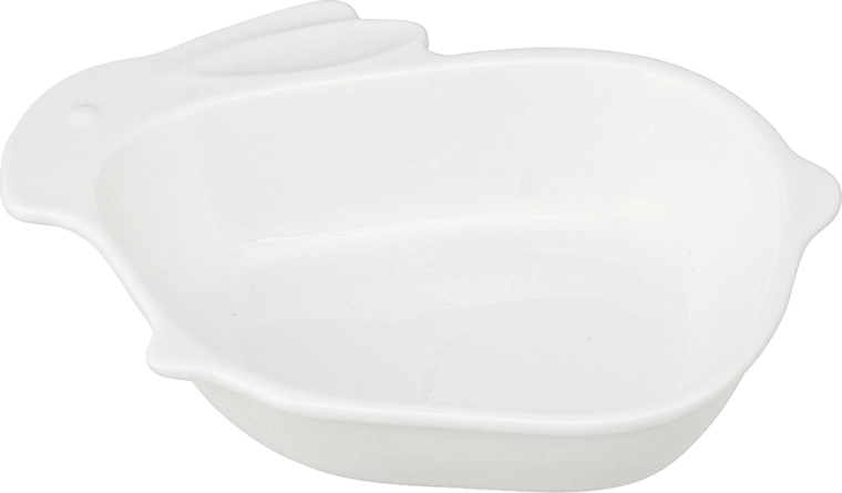 Porcelænserveringsskål kanin creme 17,5 × 14 × 4 cm