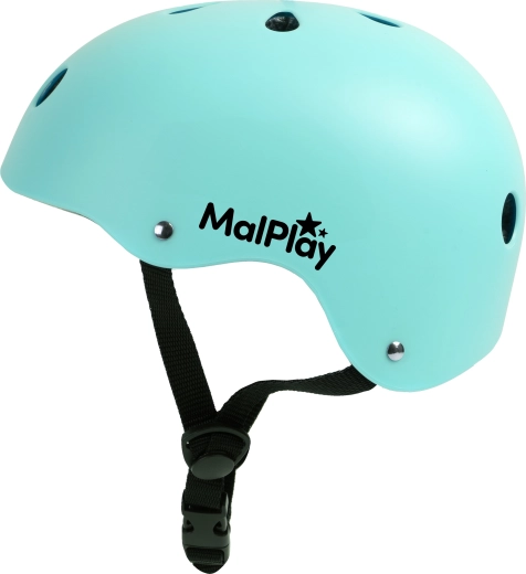 SafeKiddo børnecykelhjelm, turkis, størrelse S (48–54 cm)