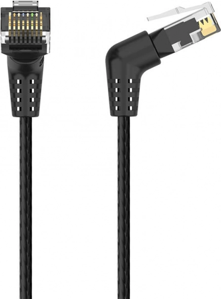 Vention UTP Cat6 RJ45 netværkskabel med drejelig 90° stik, 5 m, sort