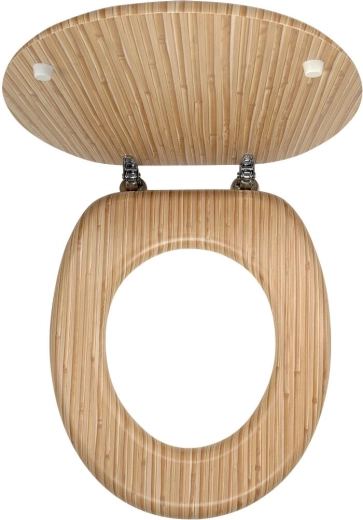 Toiletsæde af bambusfiner