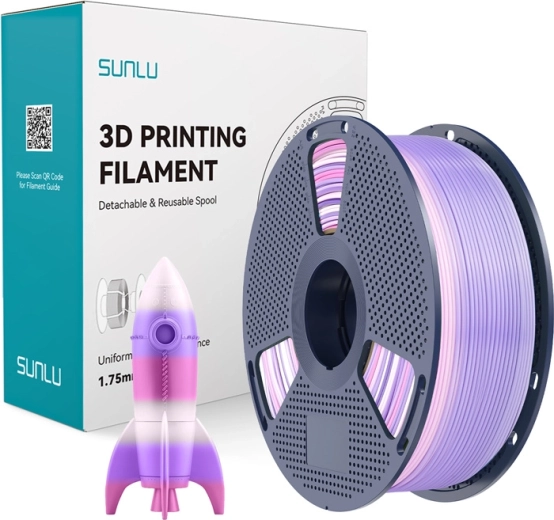 Sunlu PLA Rainbow Pro filament til 3D-print