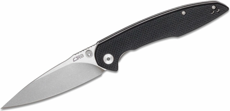 Foldekniv CJRB Centros D2, stonewash, sort G10