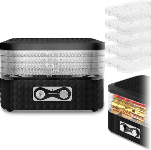 5 stabelbare bakker – stor tørreflade