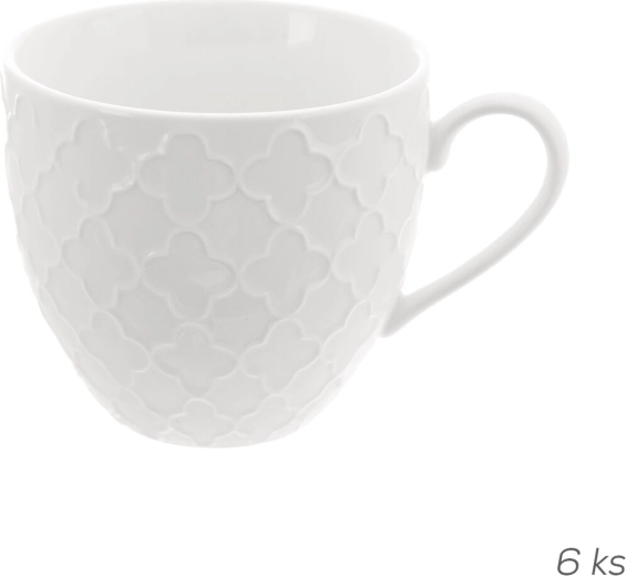 Porcelænskrus Whiteline 0,25 l (6 stk.)