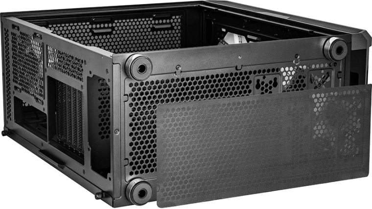 Frontpanel i mesh for maksimal airflow