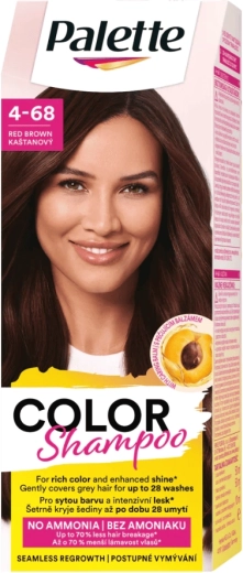 Palette Color Shampoo 4-68 kastanjebrun 50 ml