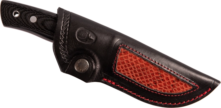 Ergonomisk Micarta med rød liner