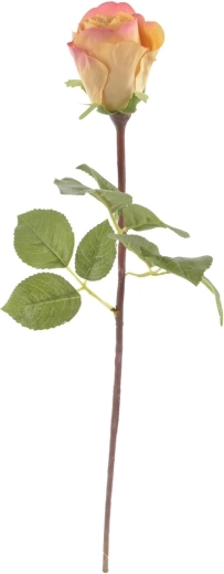Kunstig roseblomst gul 51 cm