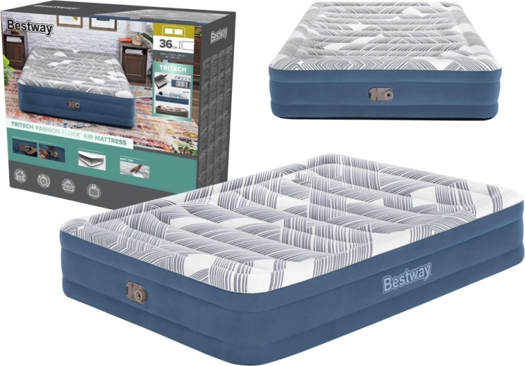Oppustelig madras Bestway 203 x 152 x 36 cm