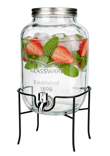 Stabilt metalstativ til højere glas