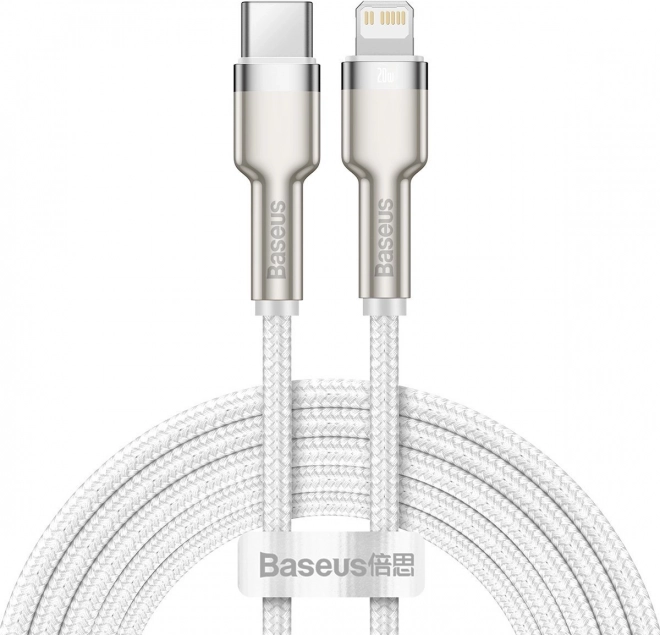 Baseus Cafule USB‑C til Lightning-kabel 2 m, PD 20 W, hvid