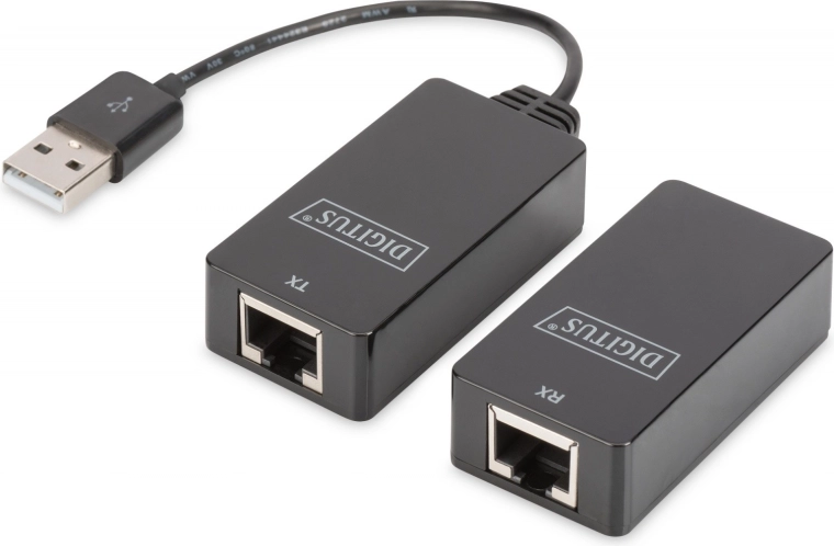 USB-forlænger DIGITUS til overførsel op til 45 m, sort