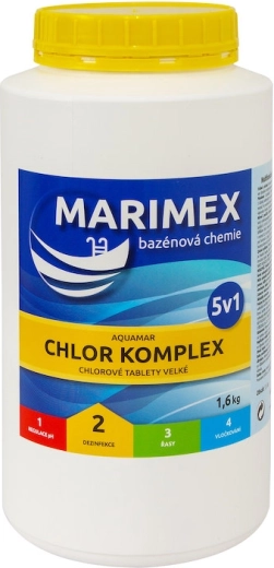 Marimex Komplex 5i1 multifunktionelle tabletter til pool 1,6 kg