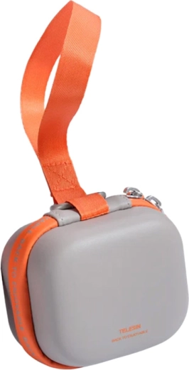 Telesin DisAdv EVA universelt mini-transportetui til actionkamera grå-orange
