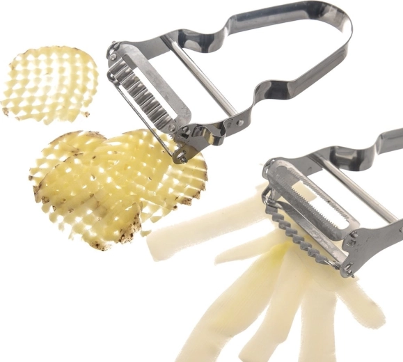 To blade til skrælning og dekorative snit