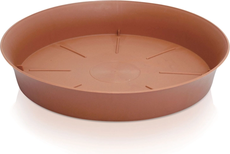 Plastunderfad til urtepotte 13,2 cm terrakotta
