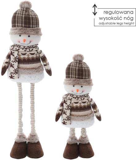 Julesneemand med justerbare ben 52–83 cm brun