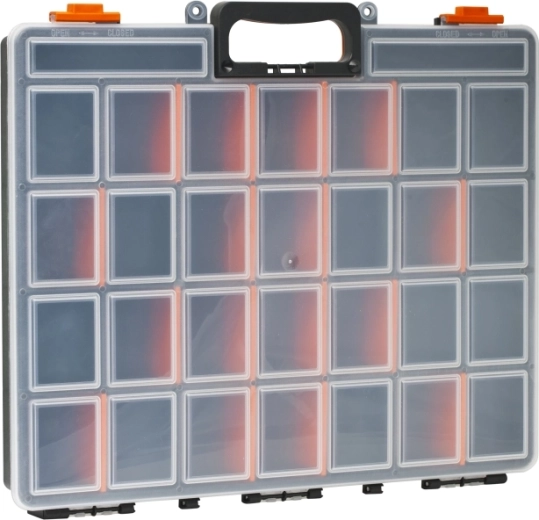 Plastikorganisator med variable rum 470 × 400 × 60 mm