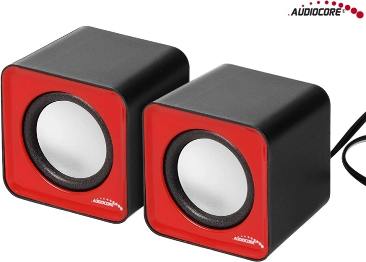 Audiocore AC870R computerhøjttalere 6 W USB (sølv-sort)