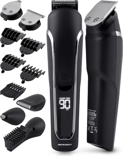 Alsidigt 6-i-1 sæt til hår, skæg og krop