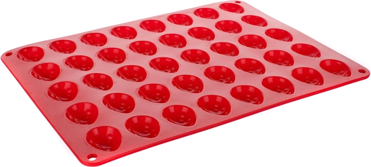 Silikoneform til nødder Culinaria Red 40 stk.