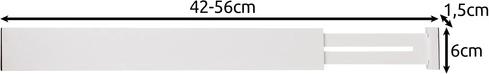 Teleskopisk længde 42–56 cm