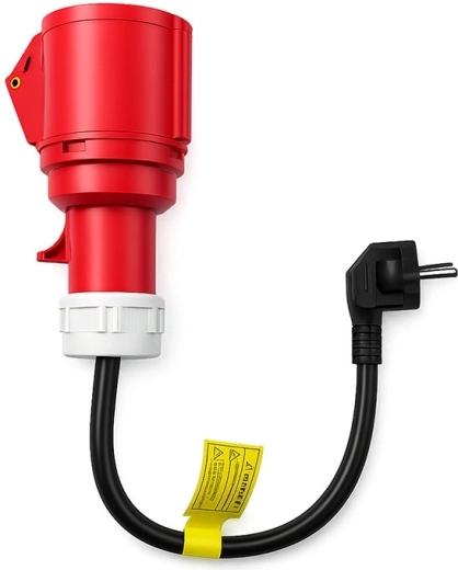 Strømadapter CEE 16A 5P til Schuko 230 V til EV-opladere