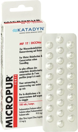 Katadyn Micropur Forte MF1/100T tabletter til desinfektion af vand 100 stk.
